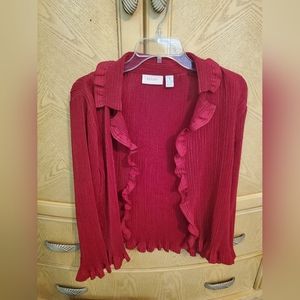 Chico's red jacket. Size 1. (US size 8). Excellent condition